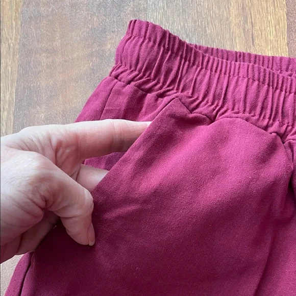 2 new Amazon Burgundy and Tan Drawstring Pants - Picture 7 of 16